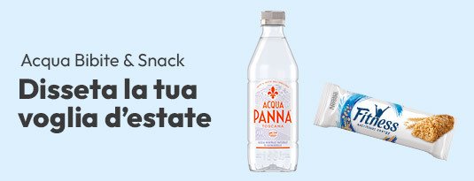 Acqua bibite & snack, disseta la tua voglia d'estate!