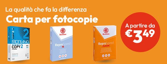 Carta per fotocopie a partire da soli € 3,49 per risma