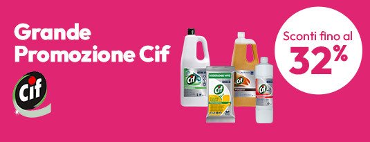 Grande promozione Cif con sconti fino al 32%