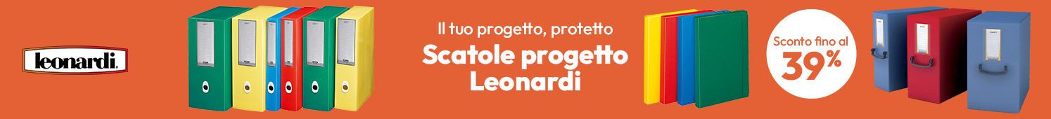 Scatole progetto Leonardi sconto fino al 39%