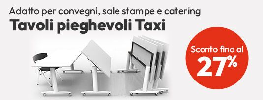 Tavoli pieghevoli Taxi sconto fino al 27%