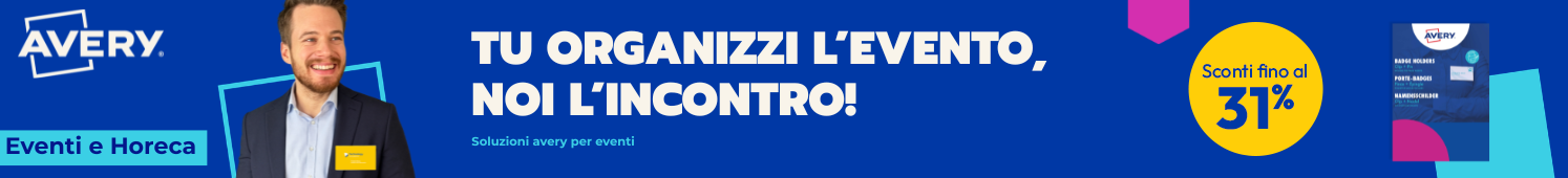Etichette Avery per Eventi sconti fino al 31%