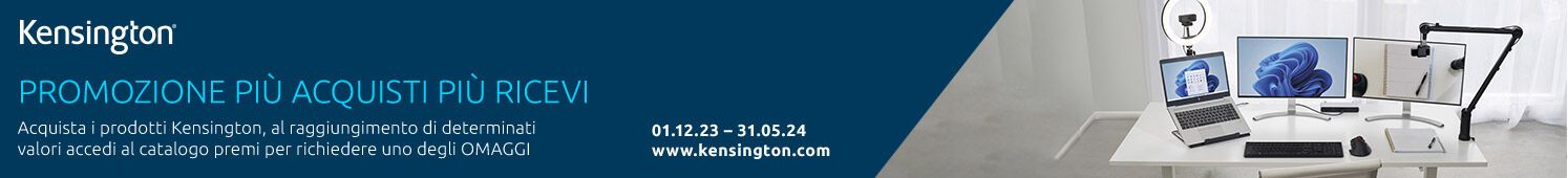 Kensington Più Acquisti Più Ricevi: scopri il catalogo premi Kensington!