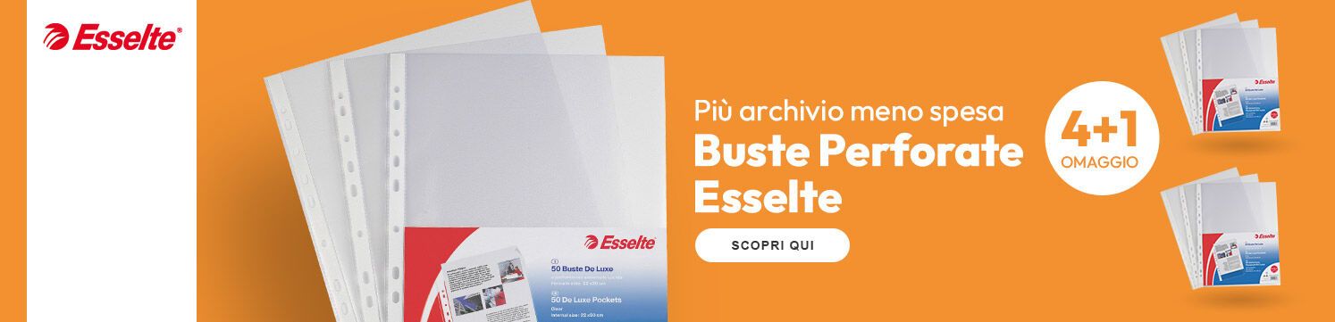 Buste perforate Esselte 4+1 omaggio