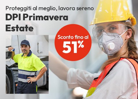 DPI Primavera Estate: proteggiti al meglio sconti fino al 51%