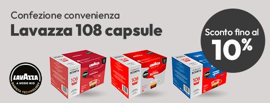 Lavazza a modo mio 108 capsule sconto fino al 10%