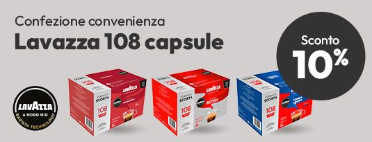 Lavazza a modo mio 108 capsule sconto 10%