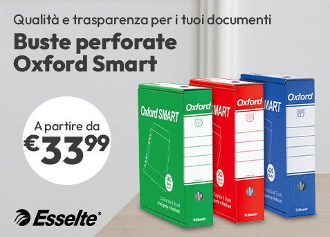 Buste perforate Oxford Smart a partire da €33,99