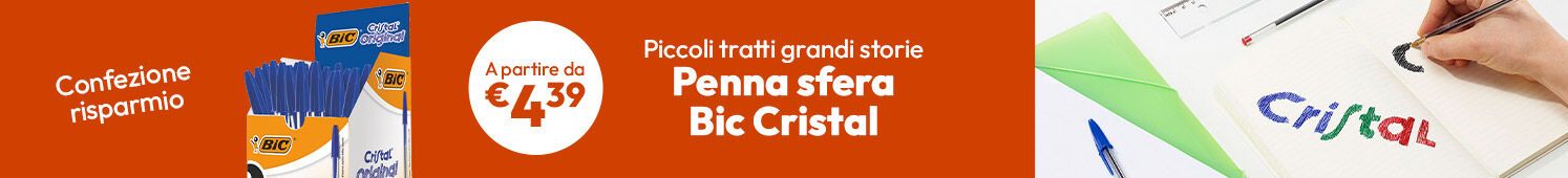 Penna sfera Bic Cristal a partire da €4,39 per conf.