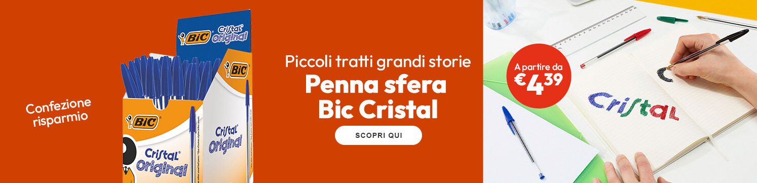 Penna sfera Bic Cristal a partire da €4,39 per conf.