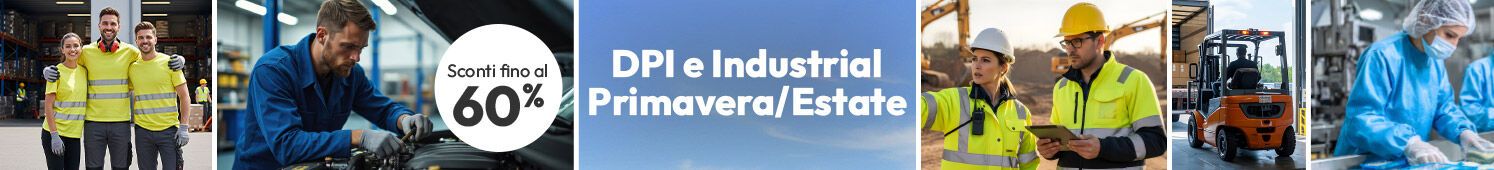 DPI Industrial Primavera Estate 2026 con sconti fino al 60%