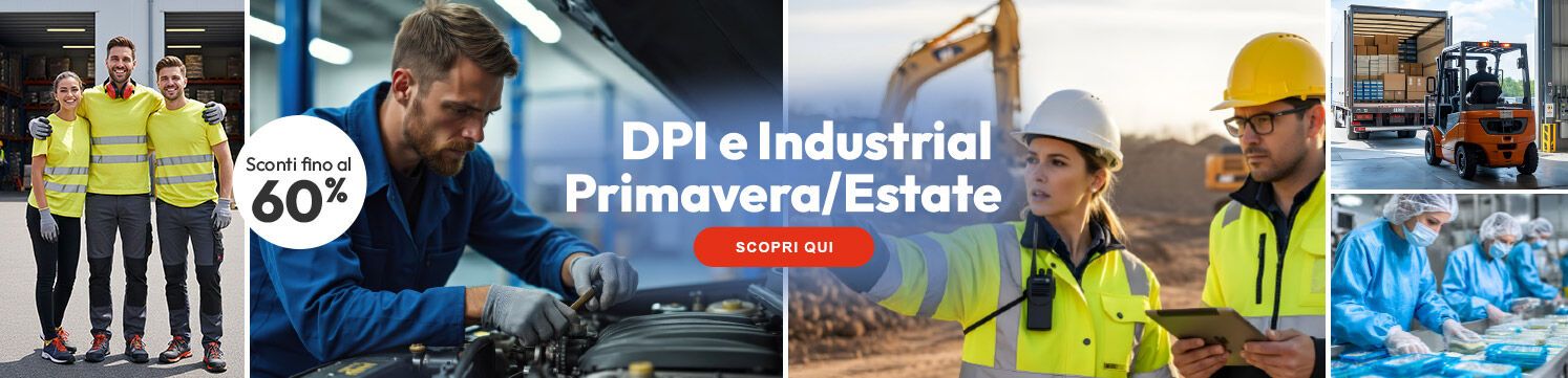 DPI Industrial Primavera Estate 2026 con sconti fino al 60%