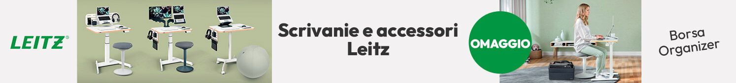 Scrivanie elevabili Leitz con borsa in omaggio