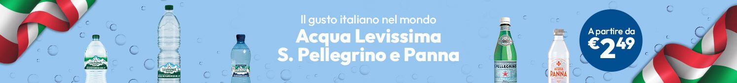Acqua Levissima S Pellegrino e Panna a partire da €2,49 per conf.