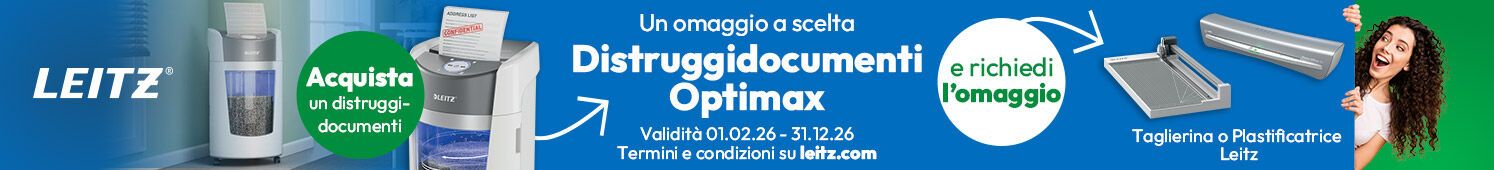 Distruggidocumenti Optimax e richiedi il tuo omaggio!