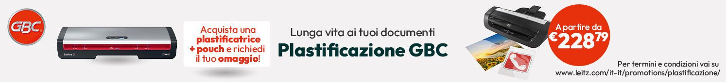 Plastificazione GBC a partire da €228,79