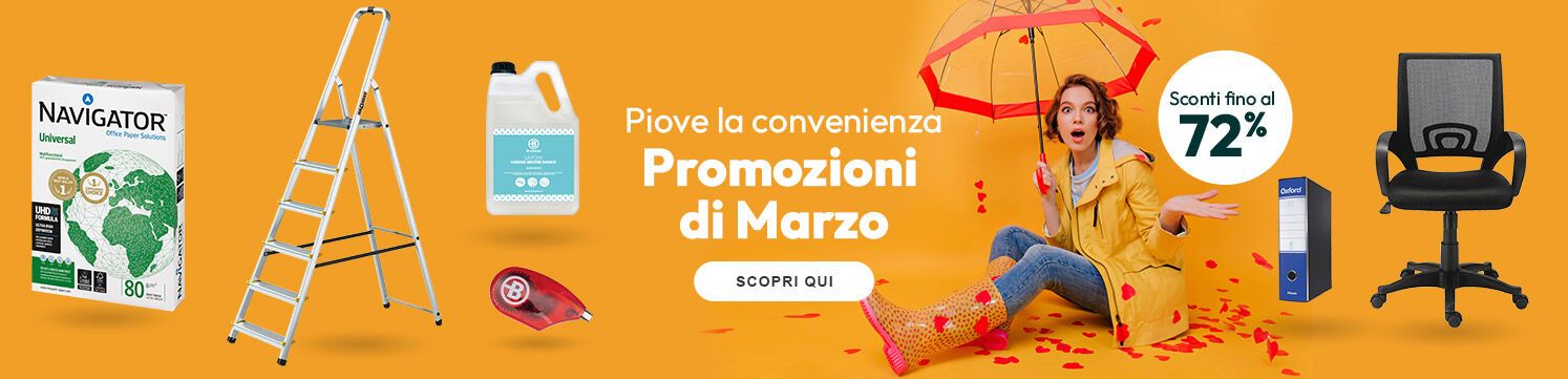 Promozioni di Marzo sconti fino al 72%