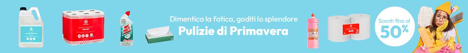 Pulizia di Primavera con sconti fino al 50%