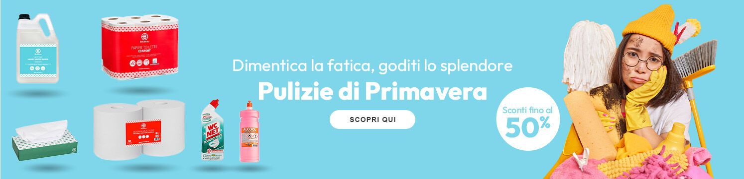 Pulizie di Primavera con sconti fino al 50%