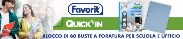 Buste Favorit QuickIn: il tuo primo blocco di buste
