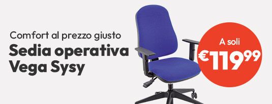 Sedia operativa Vega a soli € 119,99
