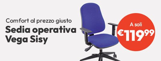 Sedia operativa Vega a soli € 119,99