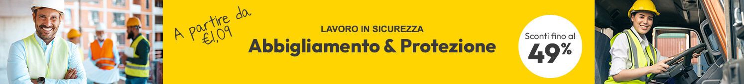 Abbigliamento & Protezione sconti fino al 49%