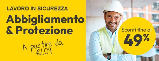 Abbigliamento & Protezione sconti fino al 49%