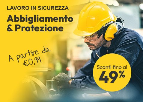 Abbigliamento & Protezione sconti fino al 49%