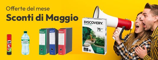Sconti di Maggio - risparmia fino al -58%!