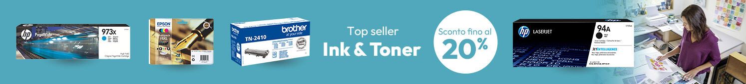Sconto 20% su una selezione di Ink&Toner