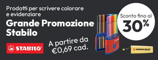 Grande promozione Stabilo - sconti fino al 30% a partire da soli € 0,69 cad.