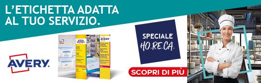 Avery etichette HO.RE.CA scopri tutto l'assortimento