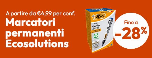 Marcatori permanenti Bic Ecolutions a partire da €4,99 per conf.