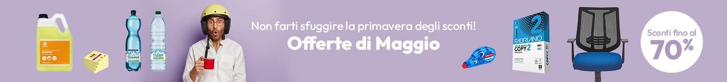 Offerte di Maggio con sconti fino al 70%