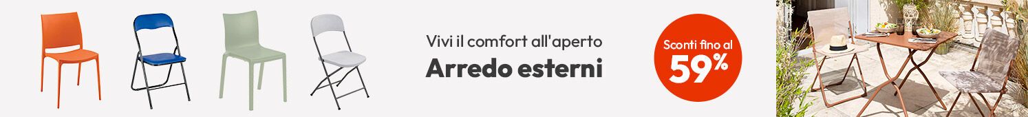 Arredo esterni - vivi il tuo comfort all'aperto sconti fino al 59%