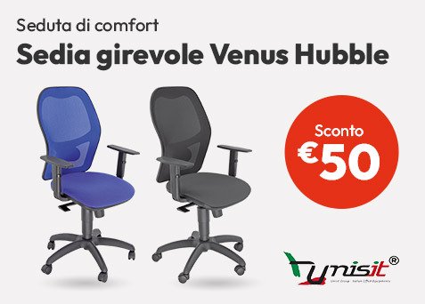 Sedia girevole Venus Hubble sconto € 50