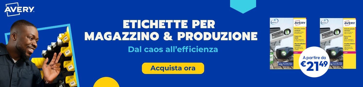 Avery Magazzino&Produzione a partire da €21,49 per conf.