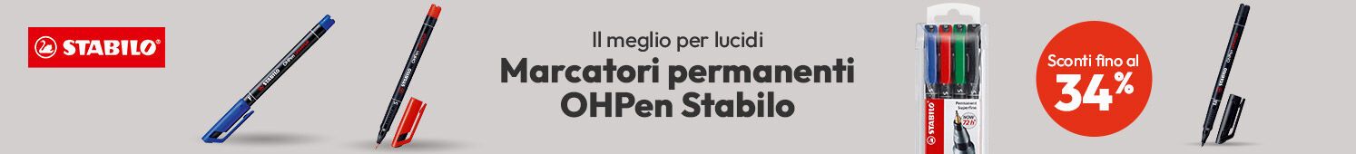 Marcatori permanenti OHPen Stabilo con sconti fino al 34%