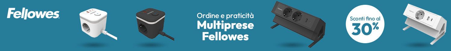 Multiprese Fellowes con sconti fino al 30%