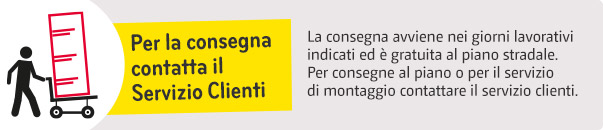 Per consegna contatta servizio clienti