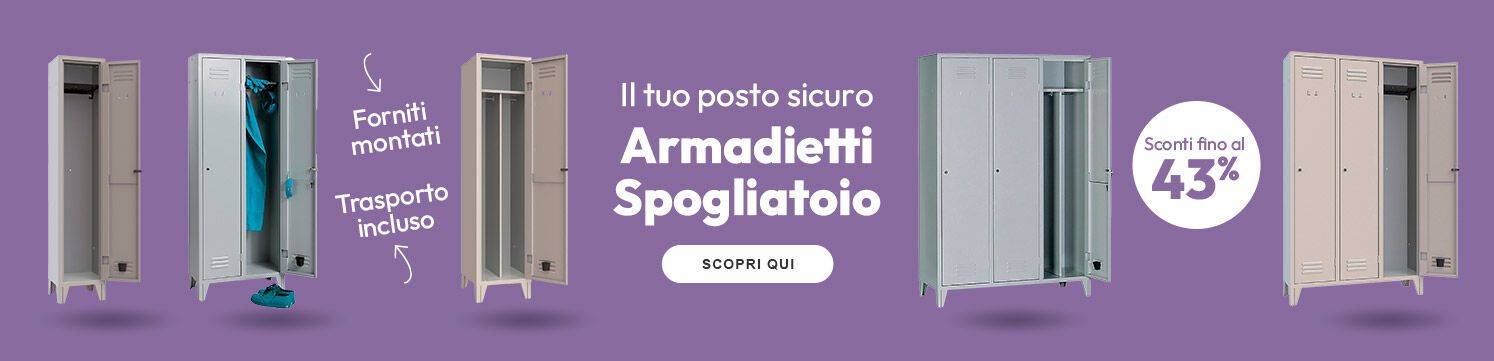 Armadietti spogliatoio sconti fino al 43%
