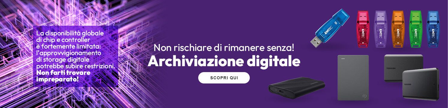 Archiviazione digitale - non rischiare di rimanere senza!