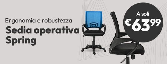 Sedia operativa Spring a soli €63,99