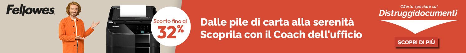 Fellowes distruggidocumenti con sconti fino al  32%
