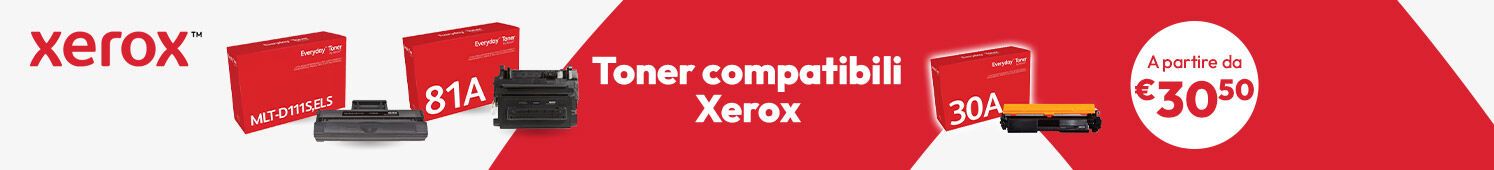 Toner compatibili Xerox a partire da €30,50