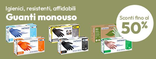 Guanti monouso sconti fino al 50%