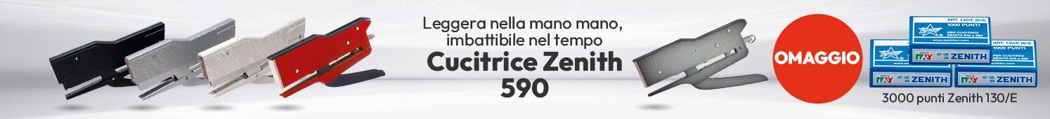Cucitrice Zenith 590 con punti metallici in omaggio