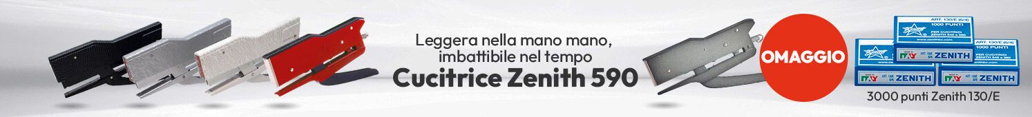 Cucitrice Zenith 590 con punti metallici in omaggio