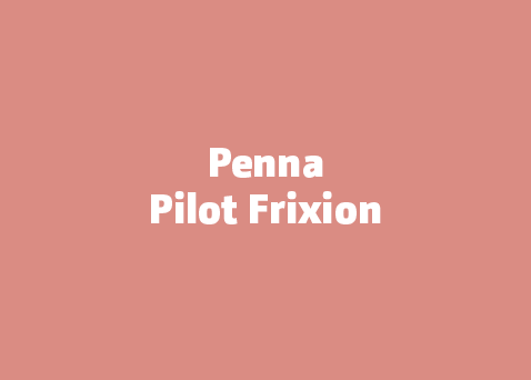 Penna Pilot Frixion, scrivi cancella riscrivi